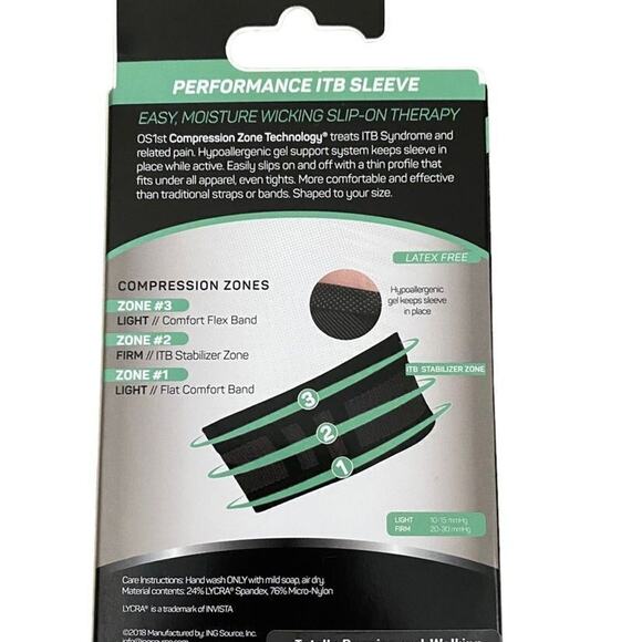 OS1st IT Band Sz XL ILiotibial Band Syndrome Performance Compression Sleeve IT3 - Picture 2 of 5